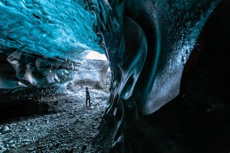 Treasure Iceland Crystal Blue Ice Cave Discovery Blue Iceland