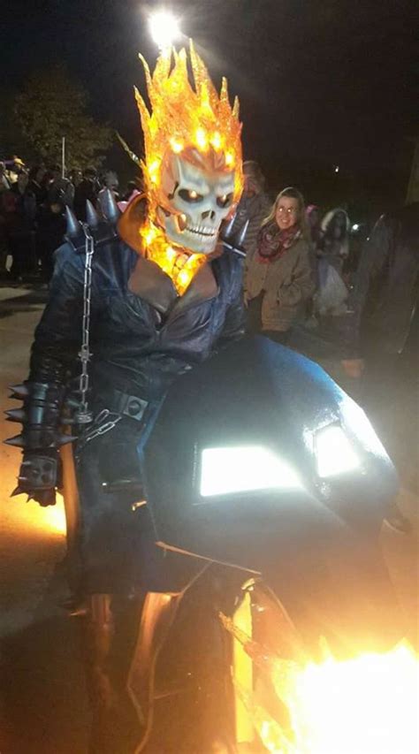 An Incredibly Fiery Ghost Rider Costume Adafruit Industries Makers