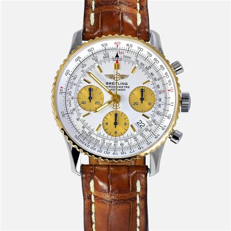 Breitling Navitimer 18k Gold Bezel D23322 Mens Luxury Watch Neofashion