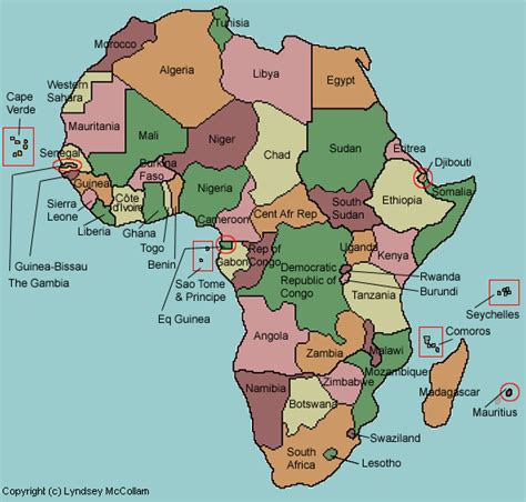 Map Of Africa Without Countries Labeled