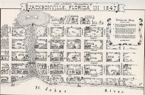 Map Of Jax 1847 In 2022 Historical Photos Pictorial Maps Historical
