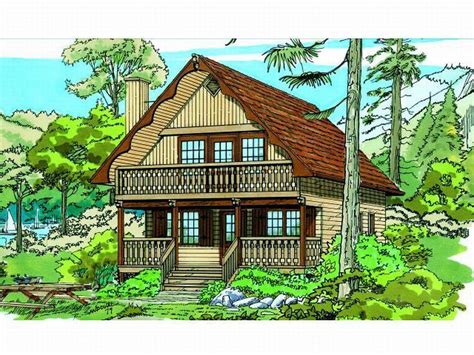 Chalet Home Plan 032h 0008 Cabin House Plans Cabin Homes House Plans
