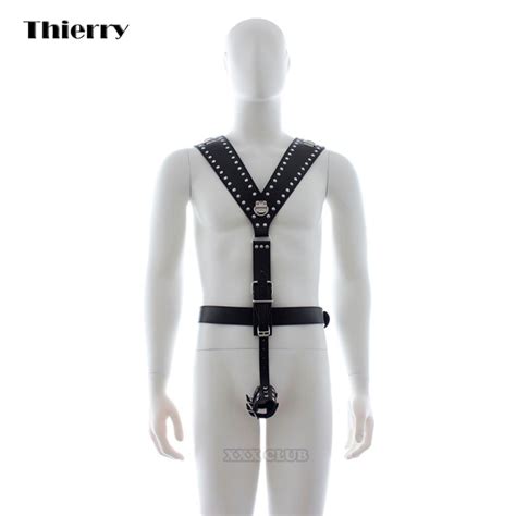 Thierry Male Chest Harness Strap With Penis Lock Fetish Bondage