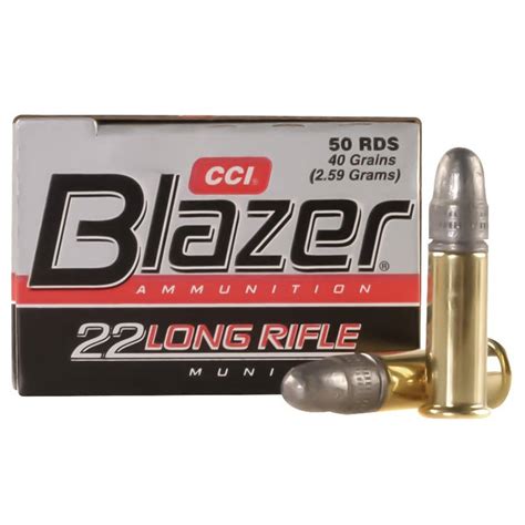 Blazer Ammunition 22 Long Rifle Lead Round Nose Ammo