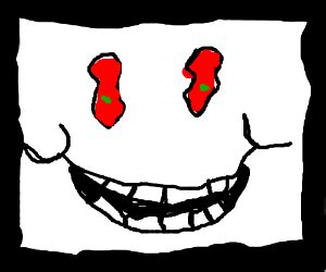 Fissionmetroid101 is the one creating photoshop flowey in 3d!!! Closeup of Omega Flowey T.V. Face (HAHAHAHAHA) - Drawception