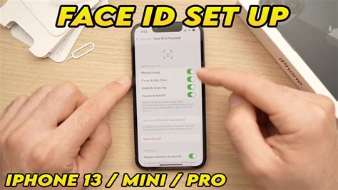 Iphone 13 Mini Pro How To Setup Face Id Youtube