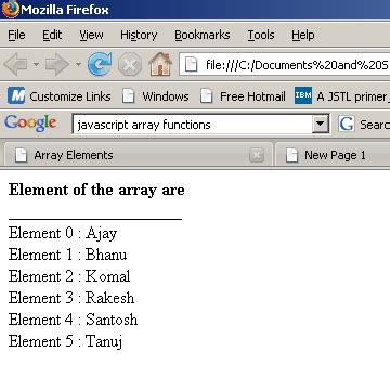 Array Example