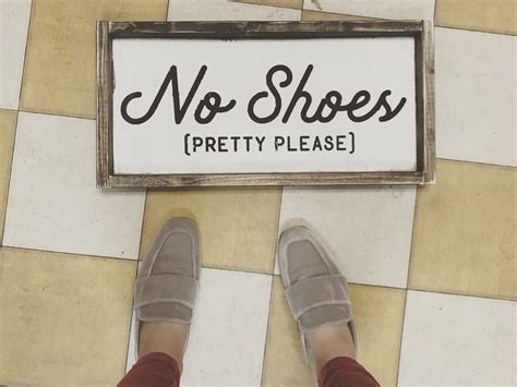No Shoes Please Sign Jaxnblvd