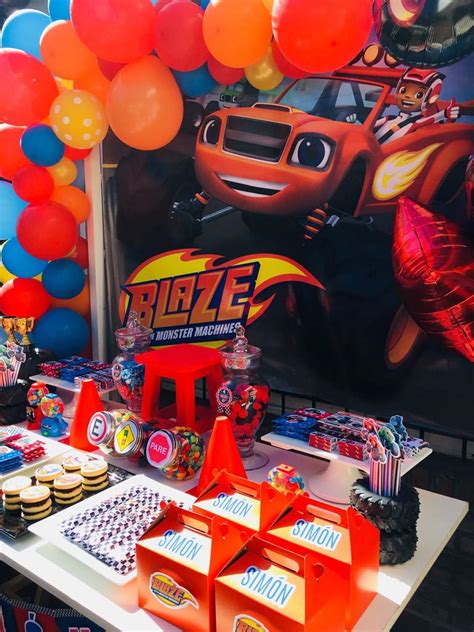 Blaze And The Monster Machines Birthday Party Ideas Photo 9 Of 23 Catch My Party