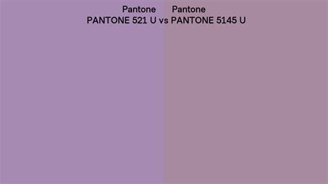 Pantone 521 U Vs Pantone 5145 U Side By Side Comparison