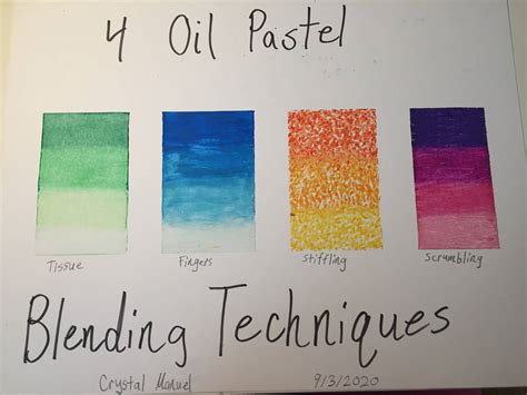 4 Oil Pastel Blending Techniques By Cmanuel1 On Deviantart