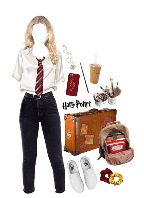 Modern Hogwarts Student Outfit Shoplook In 2021 Hogwarts Outfits