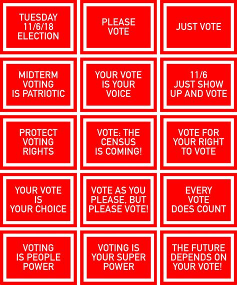 Vote Postcards Kayrock Screenprinting