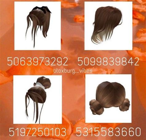 Aesthetic Brown Hair Bloxburg Hair Codes 2020 Gambaran