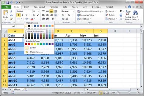 Formula To Shade Every Other Row Excel Printable Templates