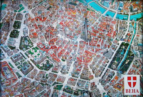 3d Map Of Vienna Vienna City Map City Map Vienna