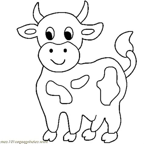 Coloring Pages Of A Cow Coloring Home