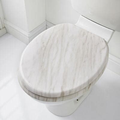 Addis Luxury Bathroom Marble Effect Toilet Seat Ebay
