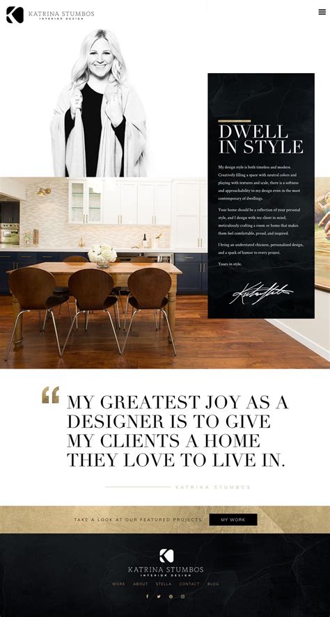 Elegant Website Design Inspiration Katrina Stumbos Designrush