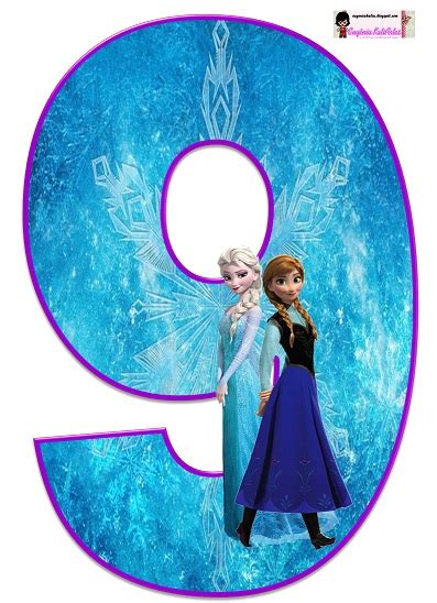 9 Frozen Numbers Princesas Disney