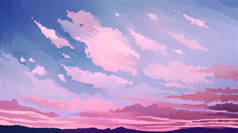Aesthetic pastel pink background hd the ulthera care is a nonsurgical procedure to show skin back to its former young looking features. Pink Skies 1920x1080 | Desktop wallpaper art, Anime scenery wallpaper, Aesthetic desktop wallpaper