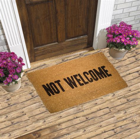 Not Welcome Coir Doormats Coco Doormats Modern And Elegant Coir