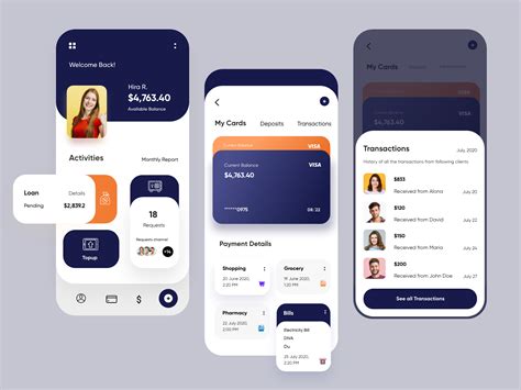 Banking Mobile Application Uxui Design By Hira Riaz For Fireart
