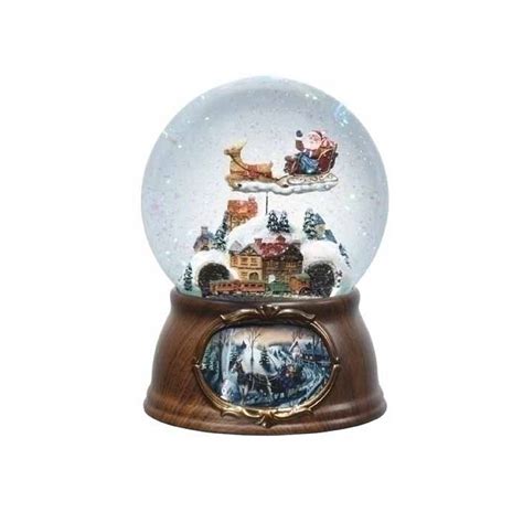 7 Rotating Santa Claus Musical Snow Globe