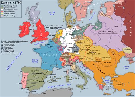 Europe In C1700 European Map European History World History Ancient