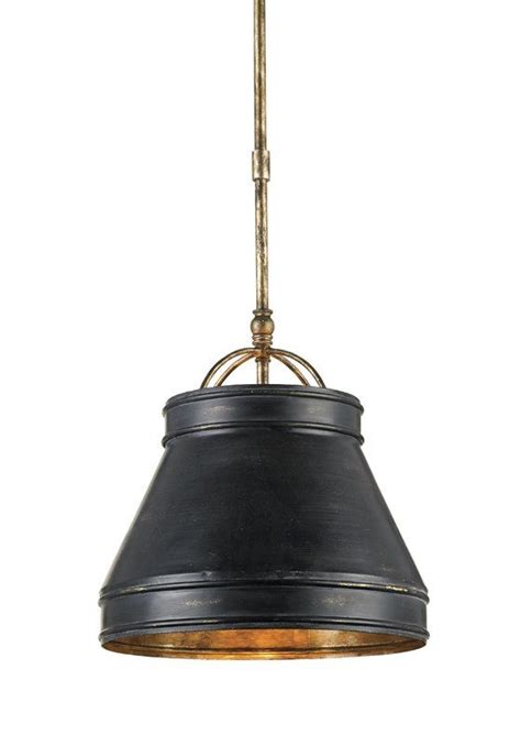 1 Light Single Cone Pendant With Wrought Iron Accents Traditional