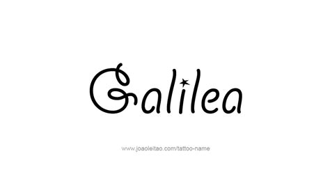 Galilea Name Tattoo Designs