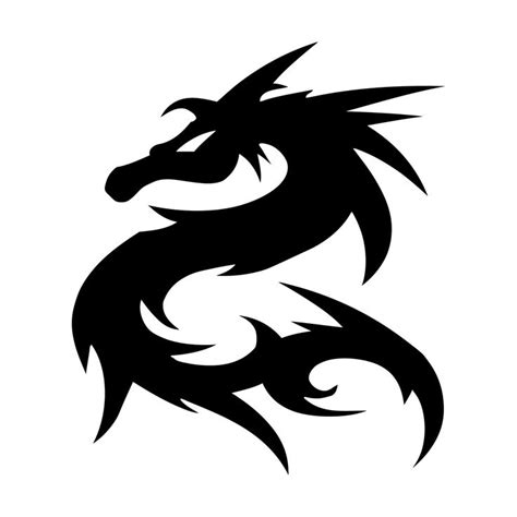 Dragon Logo Symbol Silhouette Dragon Silhouette Dragon Art Art