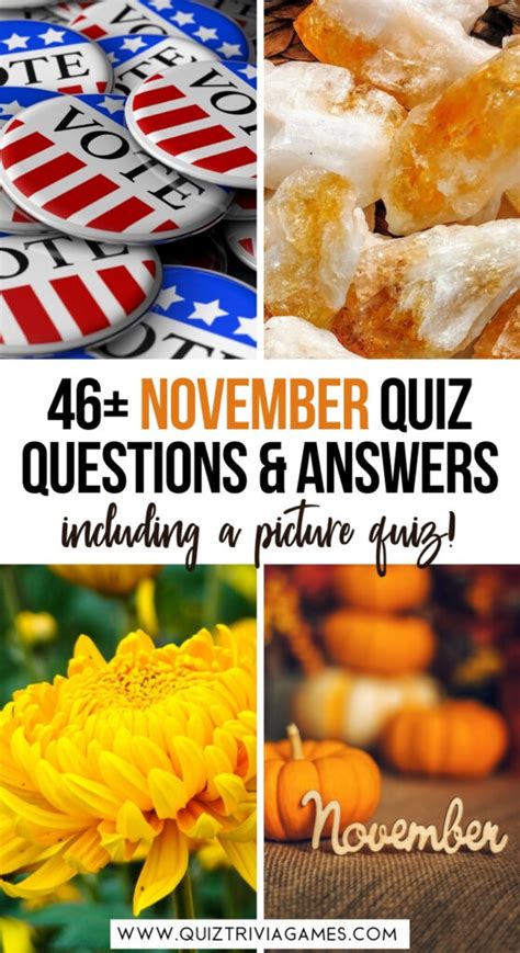 46 November Quiz Questions And Answers Picture Quiz Quiz Trivia