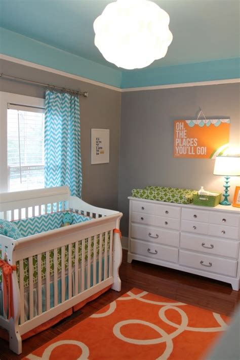 Turquoise And Gray 13 Trendy Nursery Color Scheme Ideas