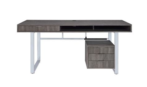 Grey desks & computer tables : WHITMAN COLLECTION - Contemporary Weathered Grey Writing ...
