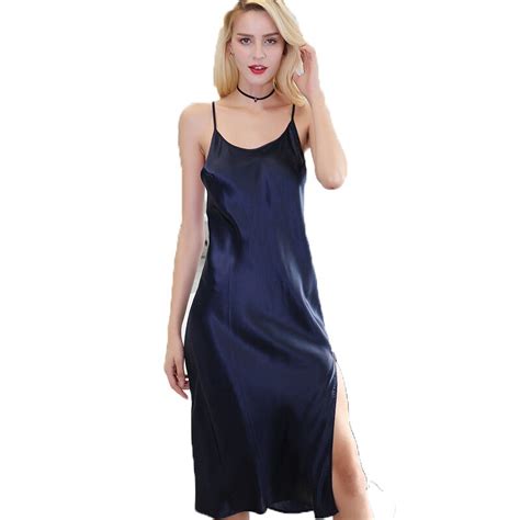 Hot Sale Real Silk Woman Fashion Sexy Sleeping Skirt Summer Bedgown Mulberry Silk Nightgowns