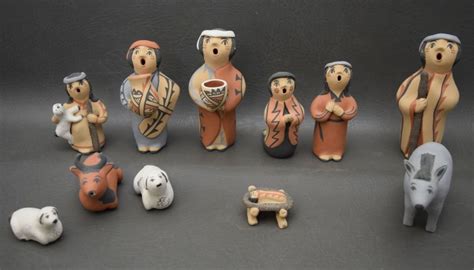 Jemez Pottery Nativity Set Fraqua