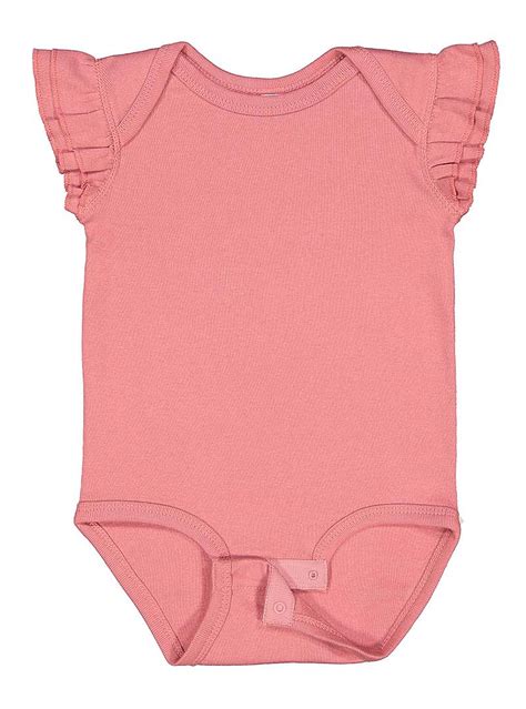 Infant Flutter Sleeve Bodysuit Lat Apparel