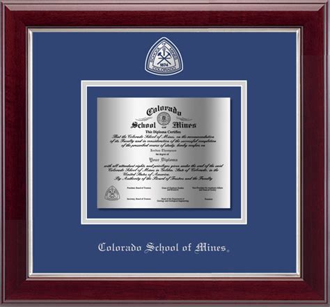 Masterpiece Medallion Diploma Frame In Gallery Silver Colorado School