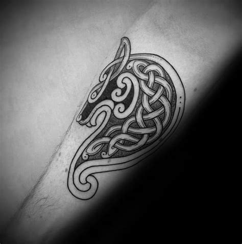 50 Celtic Wolf Tattoo Designs For Men Knotwork Ink Ideas