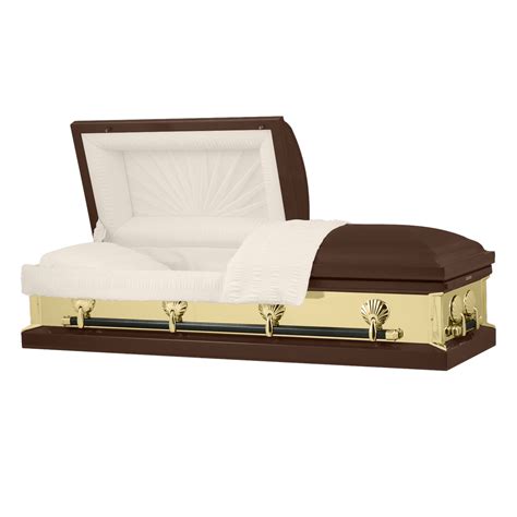 Titan Reflections Series Bronze Steel Casket With Rosetan Interior