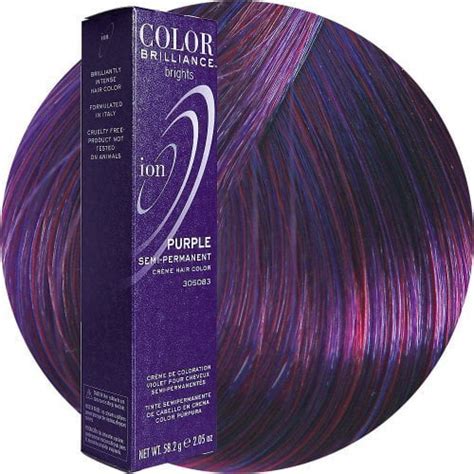 Ion Color Brilliance Brights Semi Permanent Hair Color Purple Walmart