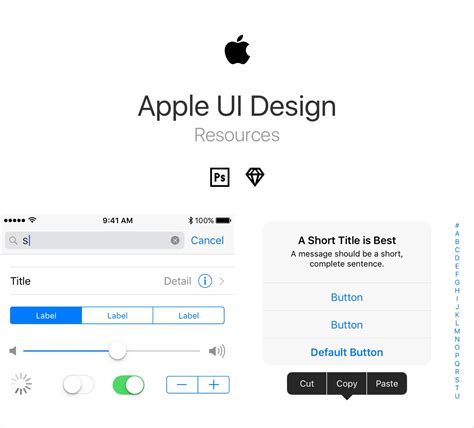 Apple Ui Design Resources For Psd And Sketch Freebiesui