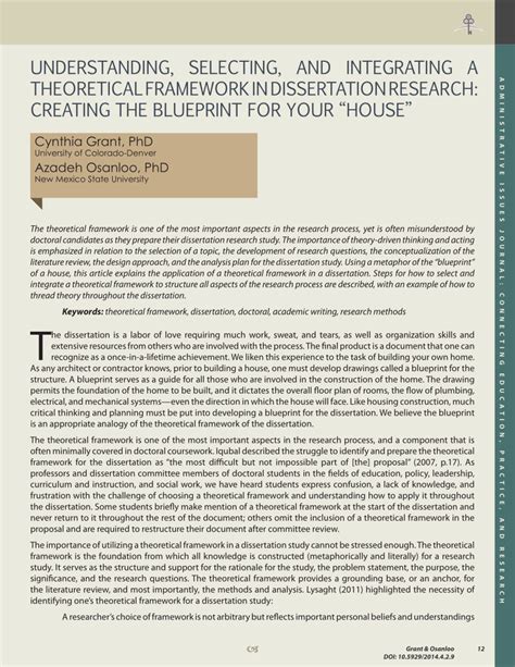 Phd Thesis Theoretical Framework — Key To Successful Theoretical