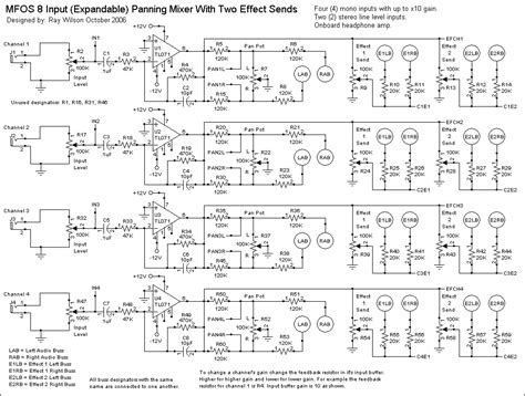 Audio Mixer Circuit Diagram Pdf Wiring Schematic Diagram