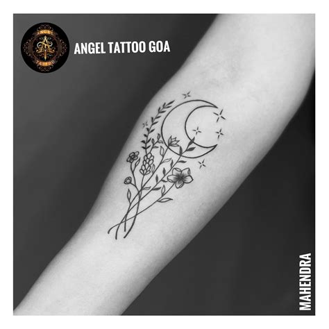 tattoo uploaded by angel tattoo goa best tattoo artist in goa moon tattoo done by mahendra