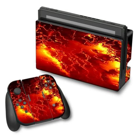 Skin Decal For Nintendo Switch Vinyl Wrap Fire Lava Liquid Flowing