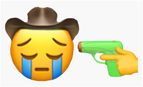 Transparent Yeehaw Clipart Sad Cowboy Emoji Meme Hd Png Download