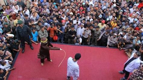 Indonesian Men Caned For Gay Sex In Aceh Indonesia Steps Up Its