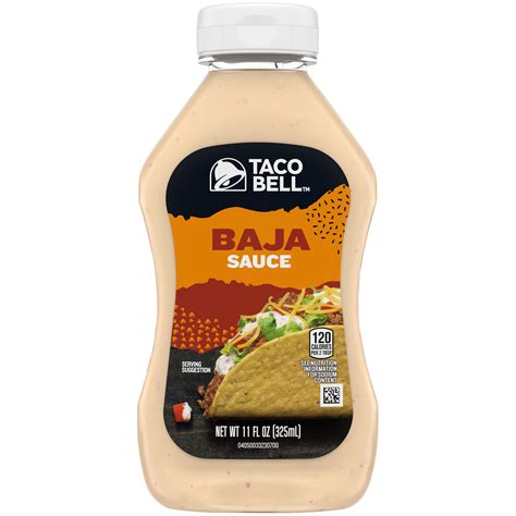 4 Pack Taco Bell Baja Sauce 11 Fl Oz Bottle